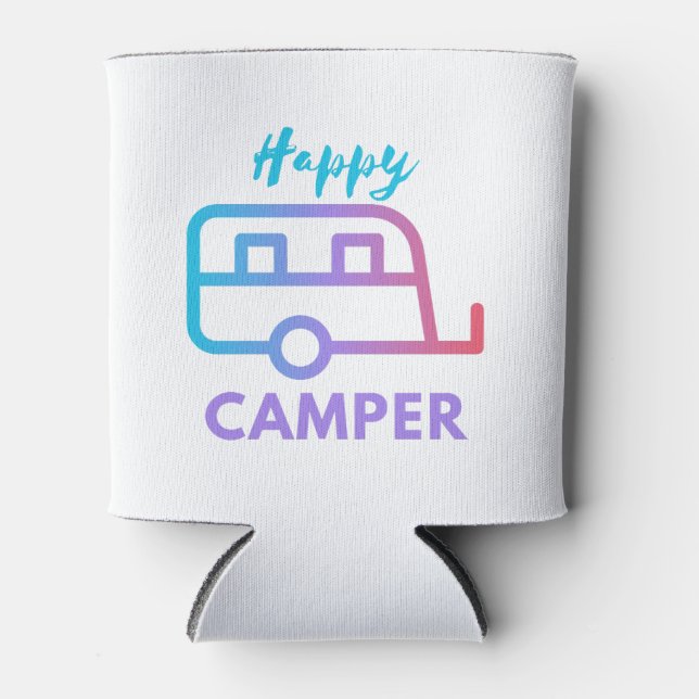 Happy Camper Pull Behind Adventure  Can Cooler (Front)