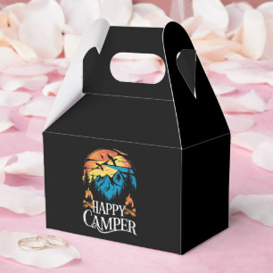Happy Camper Retro Vintage Matching Camping Crew Favor Boxes