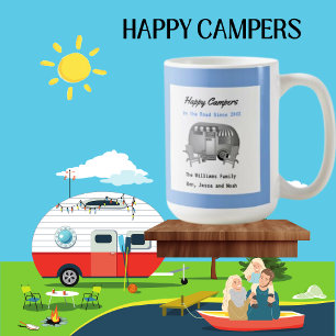 Happy Camper RV Family Coffee Mug