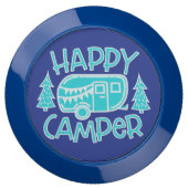 Happy Camper RV Life Motorhome Summer Travel USB Charging Station (Front)