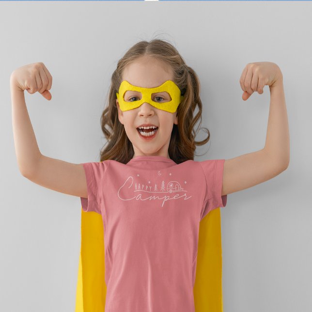 Happy Camper Silhouette Tri-Blend Shirt (Happy Camper Silhouette Tri-Blend Shirt)