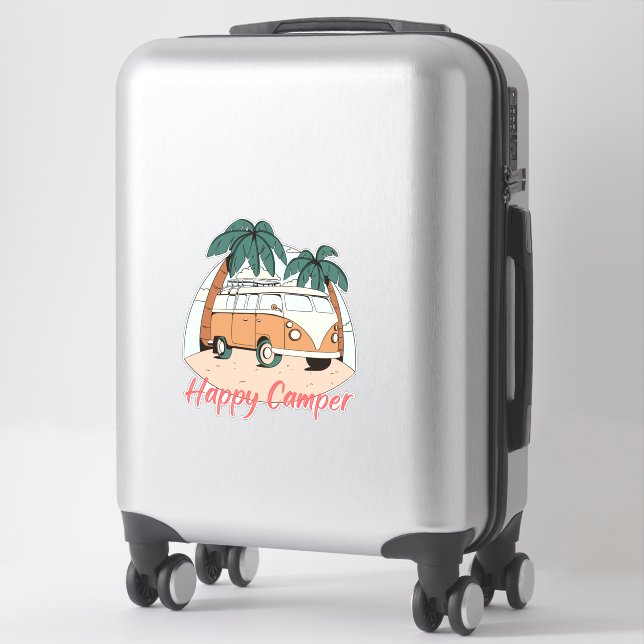 Happy camper sticker (Suitcase)
