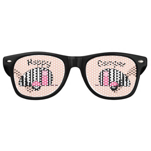 Happy Camper Striped Camper Sunglasses