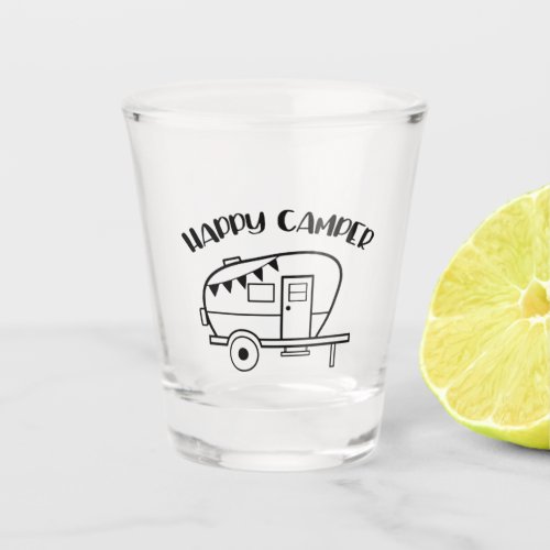 HAPPY CAMPER STYLE CHRISTMAS SHOT GLASS