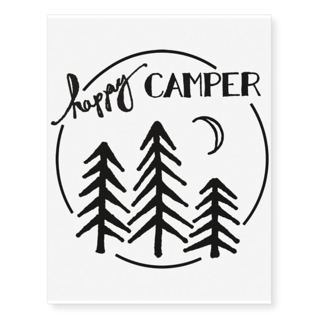 Happy Camper Tattoo | Zazzle