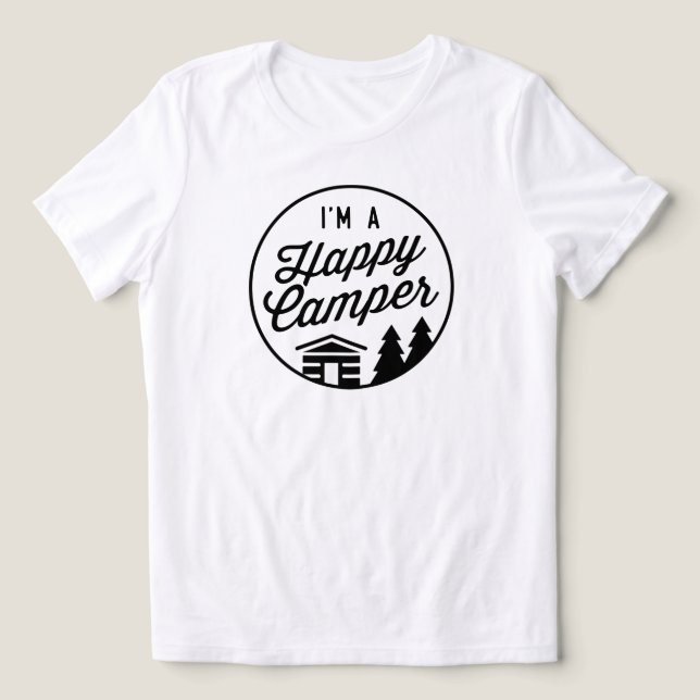 Happy Camper Tee - Women's Cut (Design Front)