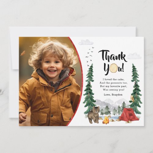 Happy Camper Thank You Card