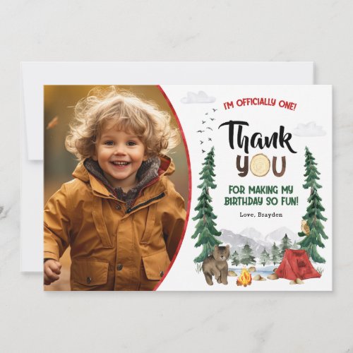 Happy Camper Thank You Card
