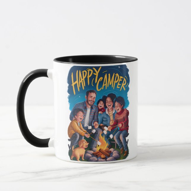 Happy Camper Toddler T-shirt (3) Mug (Left)