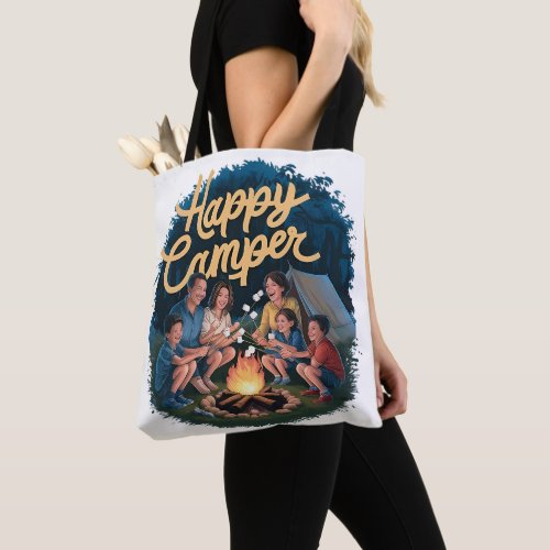 Happy Camper Toddler T_shirt 4 Tote Bag