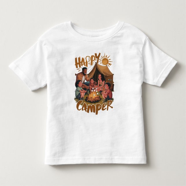 Happy Camper Toddler T-shirt (5) (Front)