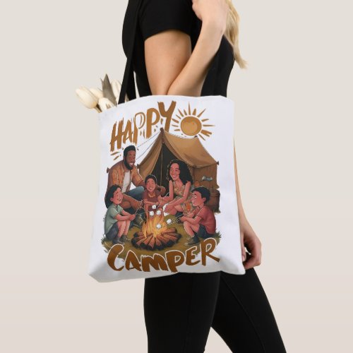 Happy Camper Toddler T_shirt 5 Tote Bag