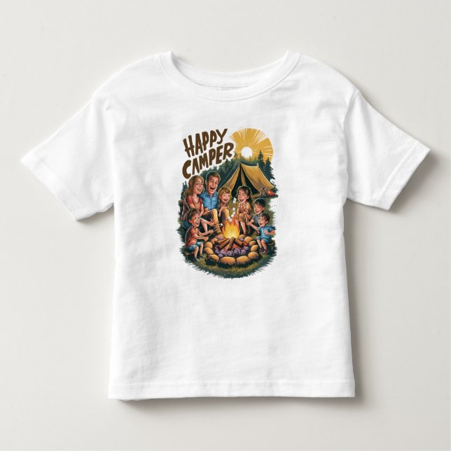 Happy Camper Toddler T-shirt (6) (Front)
