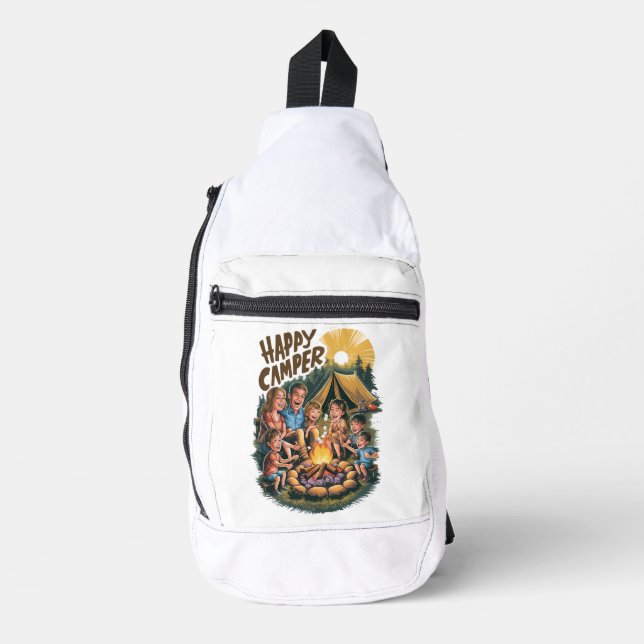 Happy Camper Toddler T-shirt (6) Sling Bag (Front)