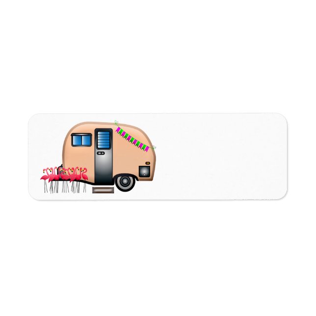 Happy Camper trailer Label (Front)