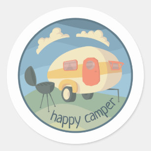 Happy Camper Sticker