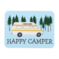 HAPPY CAMPER Vanlife RVing Motorhome Trees