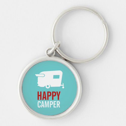 Happy Camper _ Vintage Shasta Camper Keychain