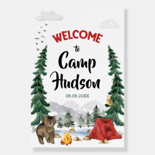 Happy Camper Welcome sign