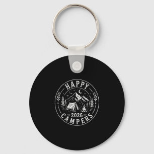 Happy campers 2026 friends camping adventures in keychain