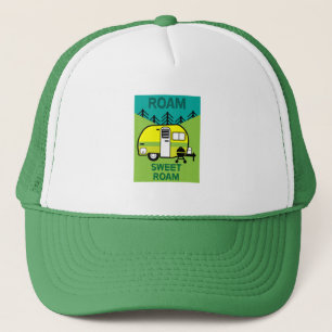 Happy Campers Caravaner Camper Throw Pillow Mu Trucker Hat