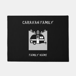 Happy Campers Caravanning Funny Caravans Two-Tone  Doormat