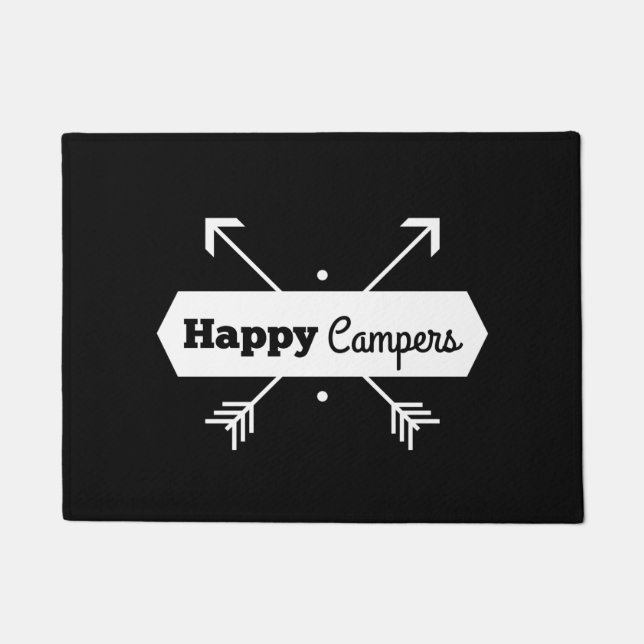 Happy Campers Door Mat (Front)