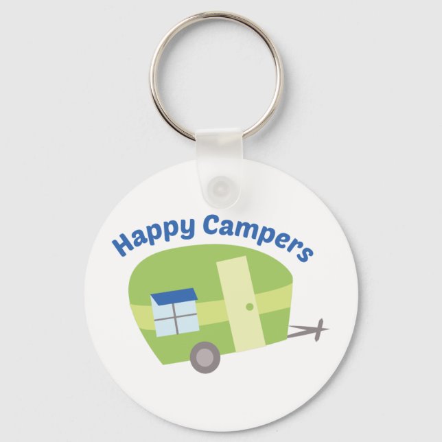 Happy Campers Keychain (Front)