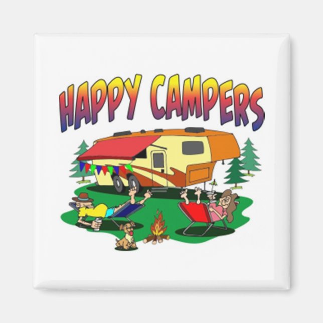 ***HAPPY CAMPER'S*** MAGNET (Front)