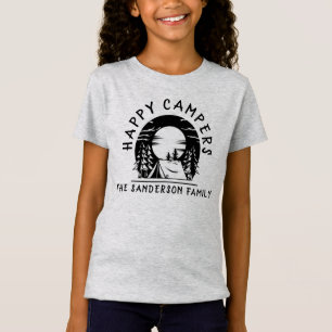 Happy Campers Name Family Camping Trip T-Shirt