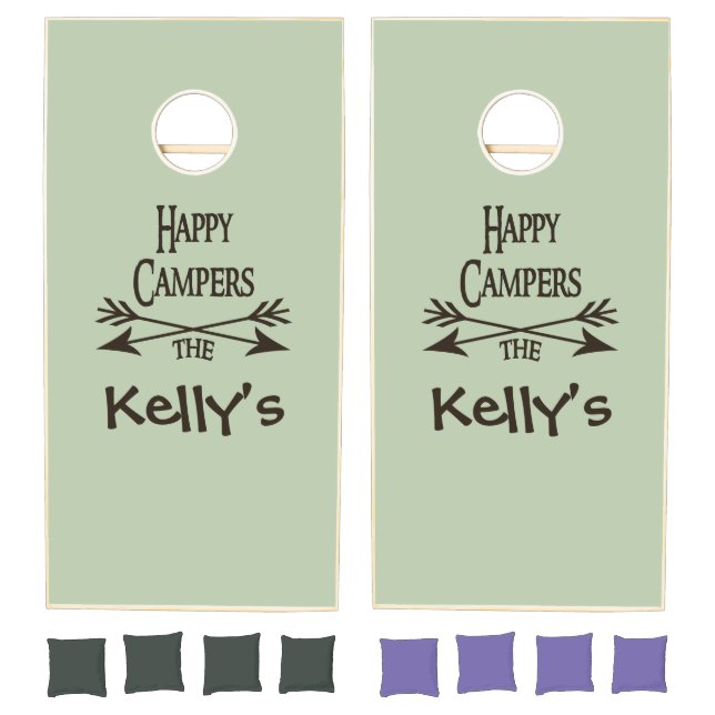 Happy Campers Personalized RV Cornhole Set (Set)