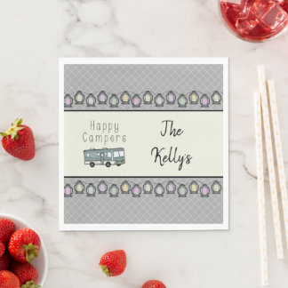 Happy Campers Personalized RV Napkins