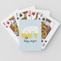 Happy Campers Retro Vintage Camper Playing Cards