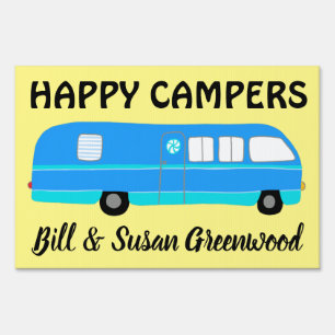 HAPPY CAMPERS RVing CUSTOM Campsite Name RV Sign