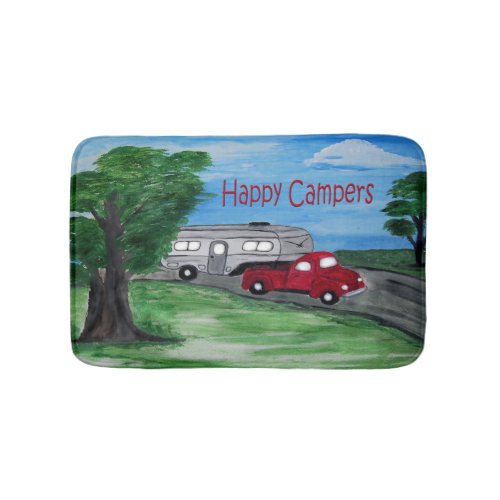 Happy campers trailer and truck bathmat