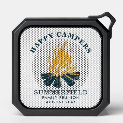 Happy Campers Vacation Family Trip Custom Camping Bluetooth Speaker