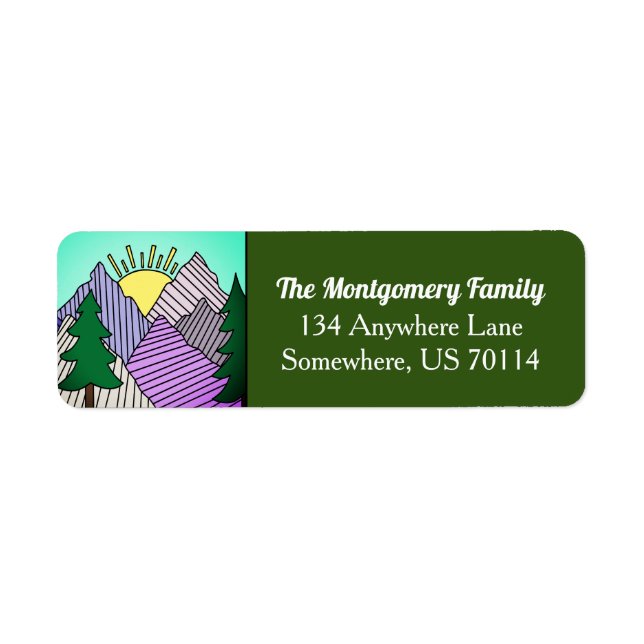 Happy Campers Wilderness Address Label (Front)