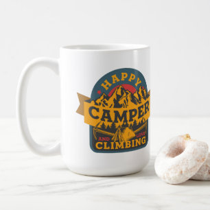 Happy Camping and Love Hiking Coffee Mug