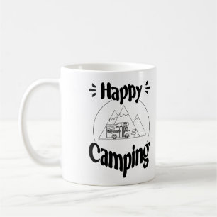 Happy Camping - cool graphic design Coffee Mug