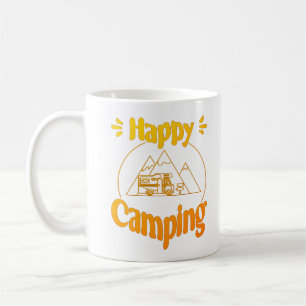 Happy Camping - cool graphic design Coffee Mug