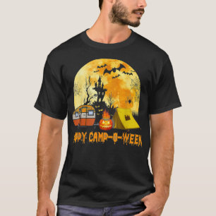 Happy CampOWeen Funny Halloween Camping Camper  T-Shirt