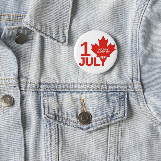 Happy Canada Day Button (In Situ)