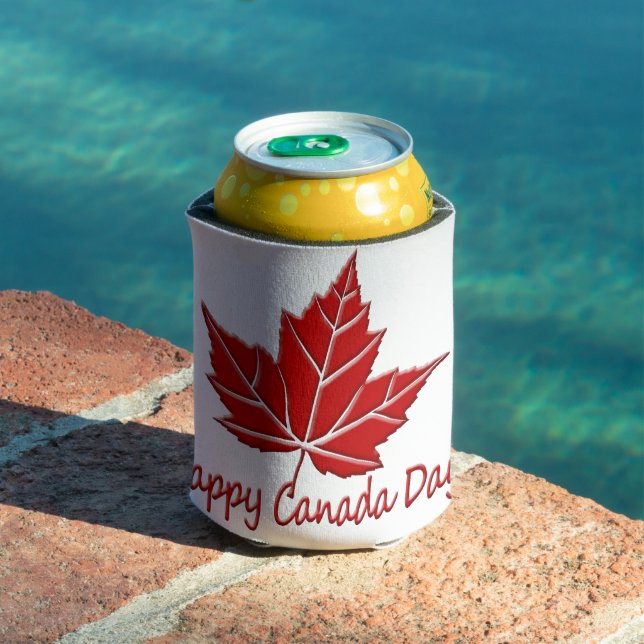 Happy Canada Day Can Cooler Canada Souvenir Cooler (In Situ Pool)