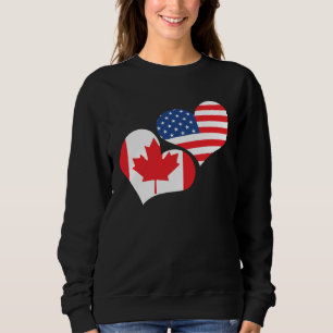 Happy Canada Day Canadian Canada Flag Maple Leaf   Sweatshirt