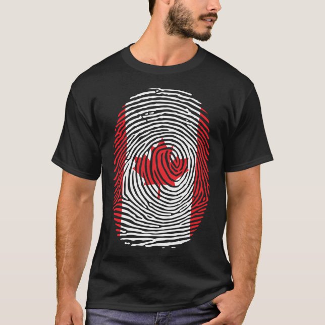 Happy Canada Day Canadian Canada Flag Maple Leaf T-Shirt (Front)