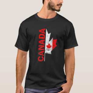 Happy Canada Day Canadian Flag Reindeer Patriotic  T-Shirt