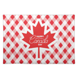 Happy Canada Day. Cloth Placemat