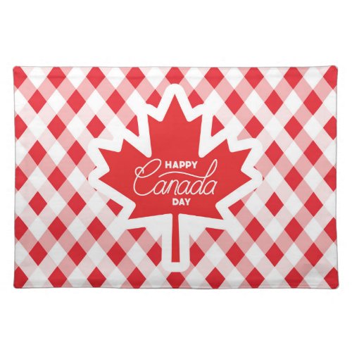 Happy Canada Day.  Cloth Placemat