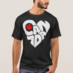 Happy Canada Day  Funny Canadian Flag Maple Leaf H T-Shirt