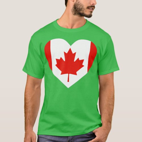 Happy Canada Day  Funny Canadian Flag Maple Leaf H T_Shirt